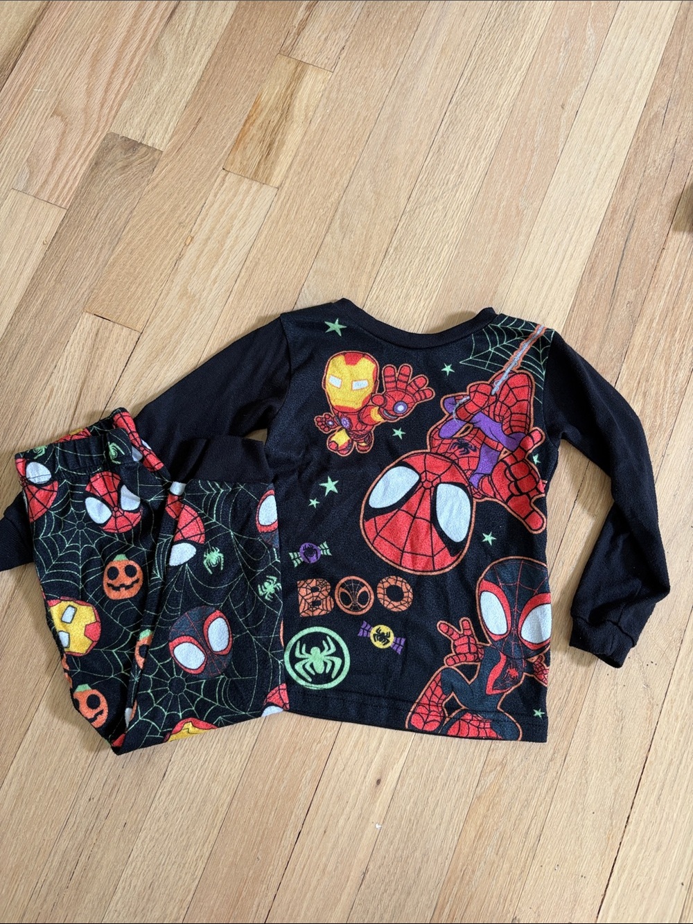 Marvel Black & Red Spider-Man Halloween Pajama Set